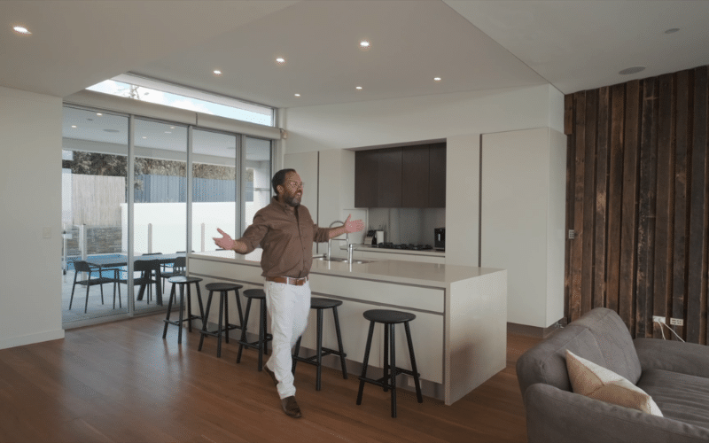 Open Homes Australia kitchen and James Treble