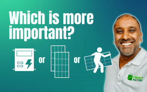 Which is more important solar components
