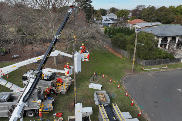 Ausgrid's NSW Pole Mounted Battery Install