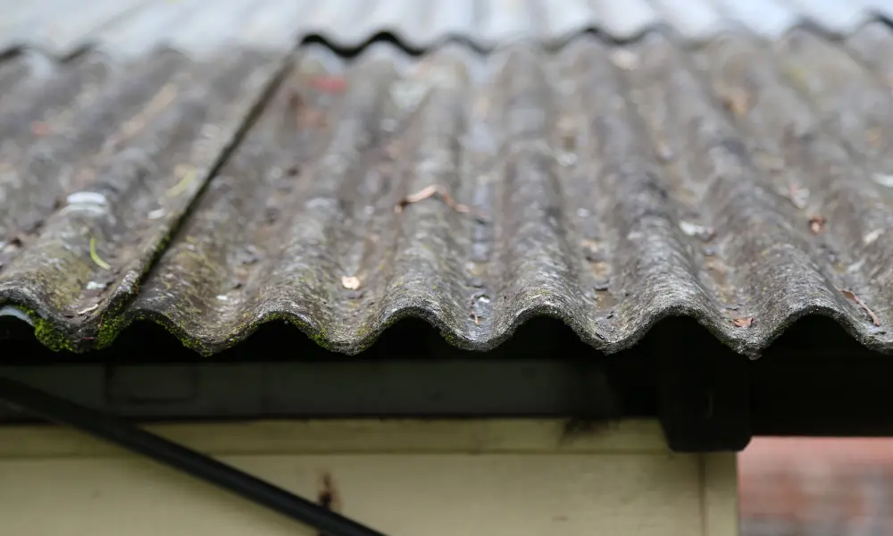 Asbestos roof