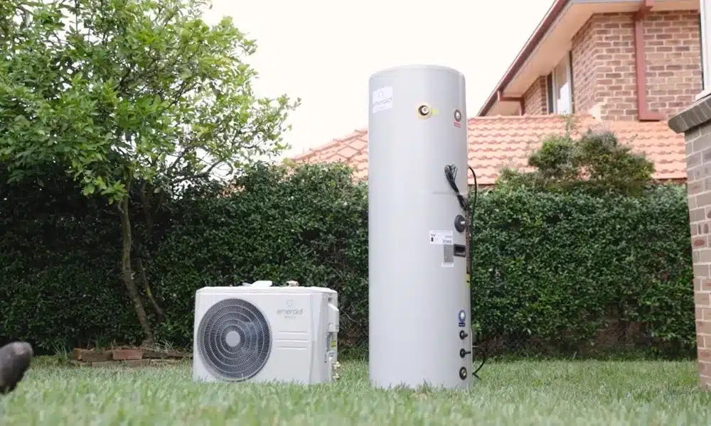 Emerald heat pump with external compressor