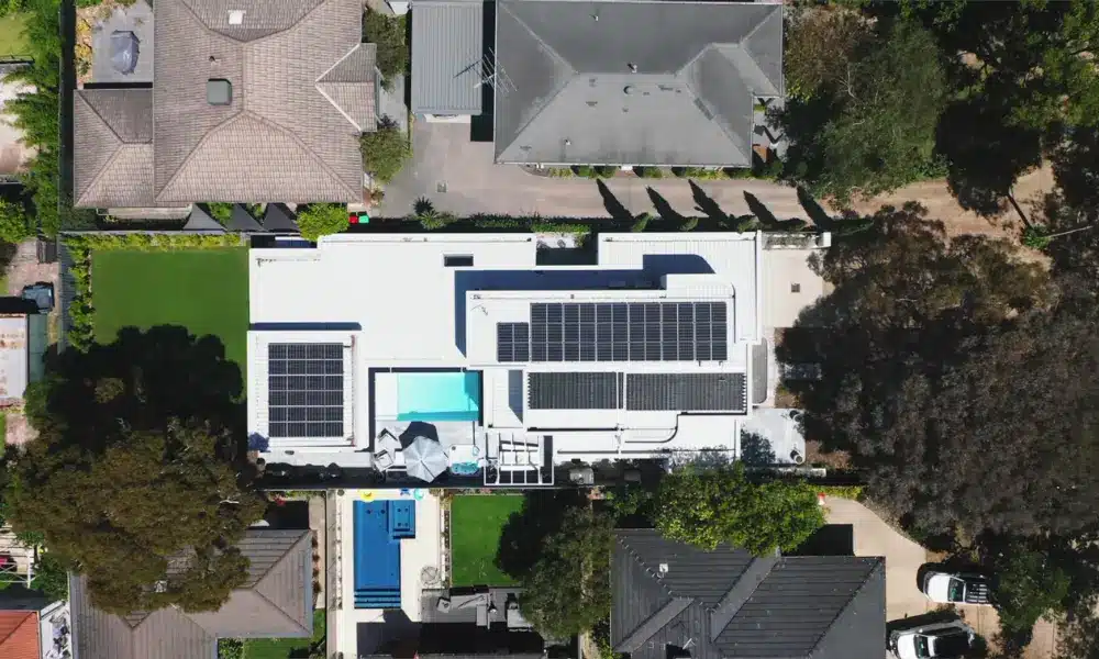 Installing solar. Open Homes Australia