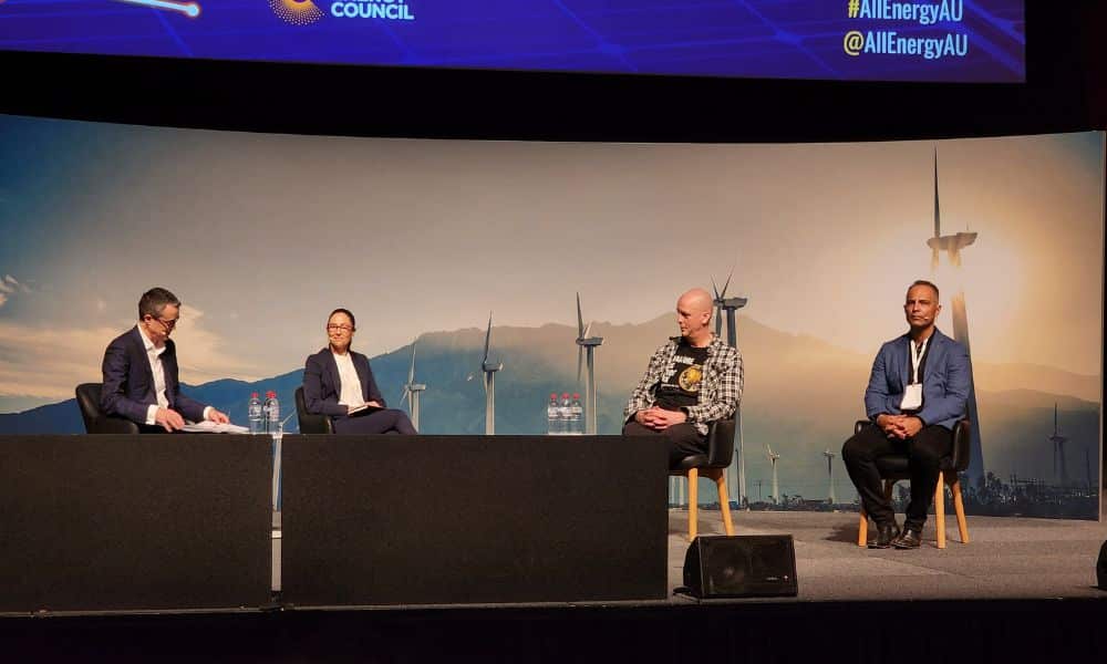 Kane Thornton, Heidi Sick, Ben Burge, Tyronne Garstone at All-Energy Australia 2023