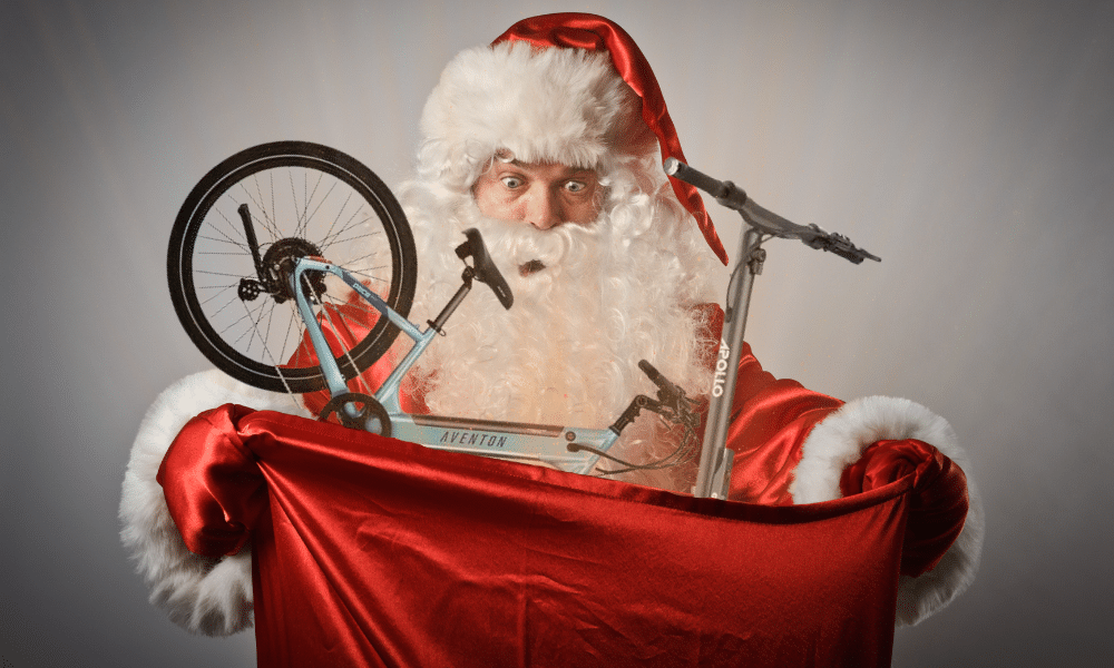 Electric scooter and bike Christmas