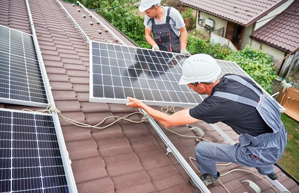 solar panel installation