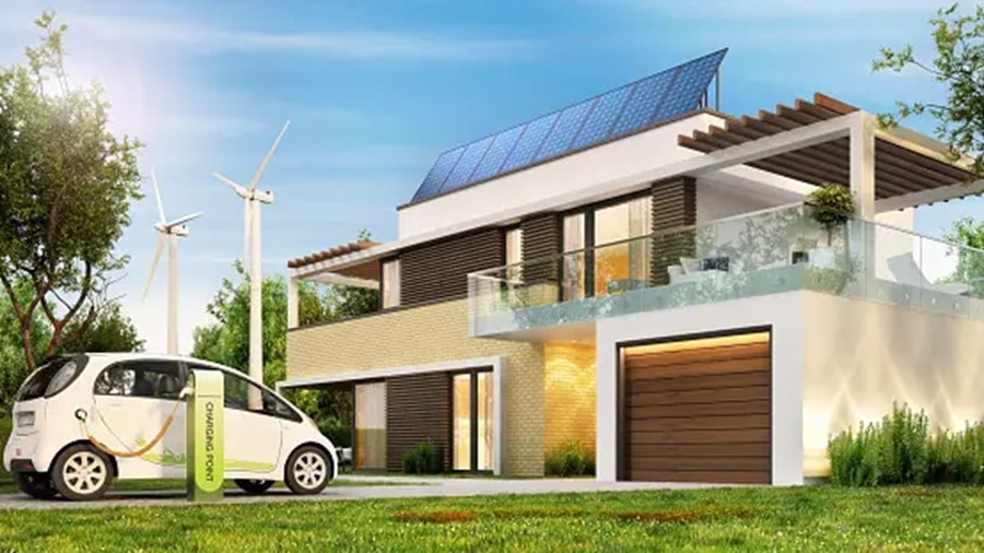solar charging electric car