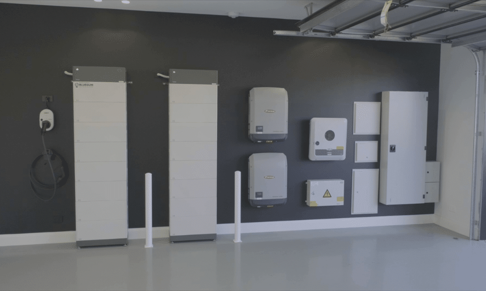Solar, battery storage, and EV charger installation by Bluegum Electrical Solutions