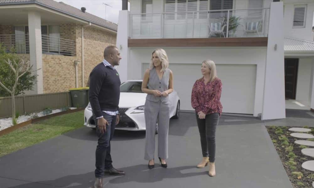 Roshan, Jess, and homeowner Lisa