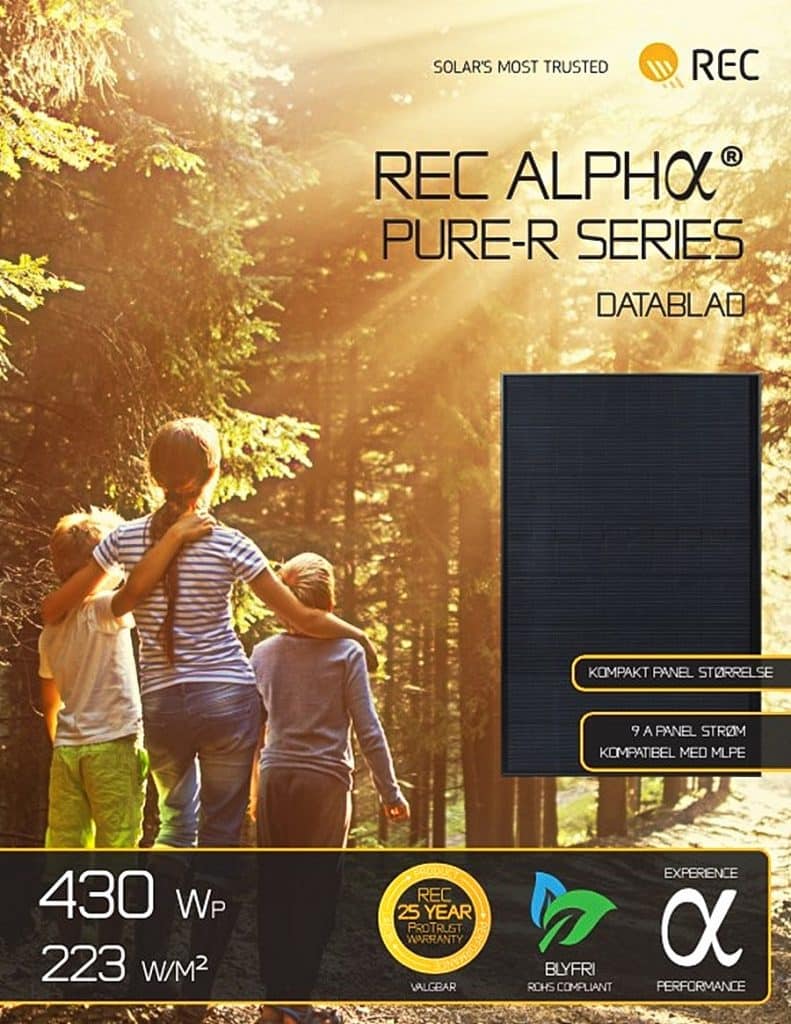 rec alpha-pure-r-solar-panel