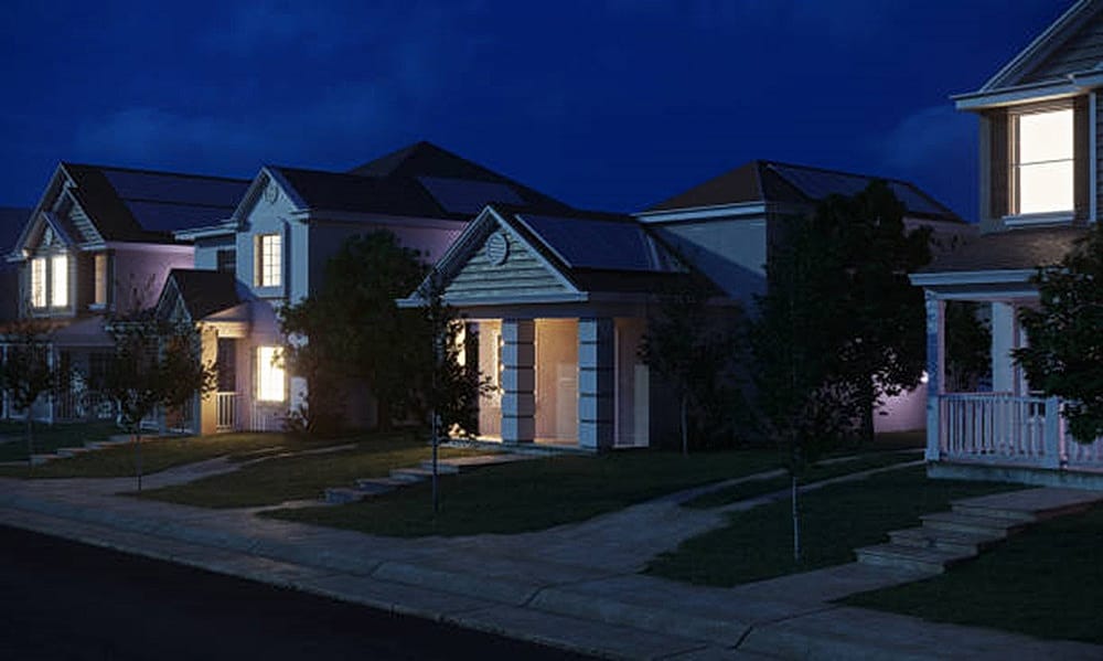 solar panels during power outage