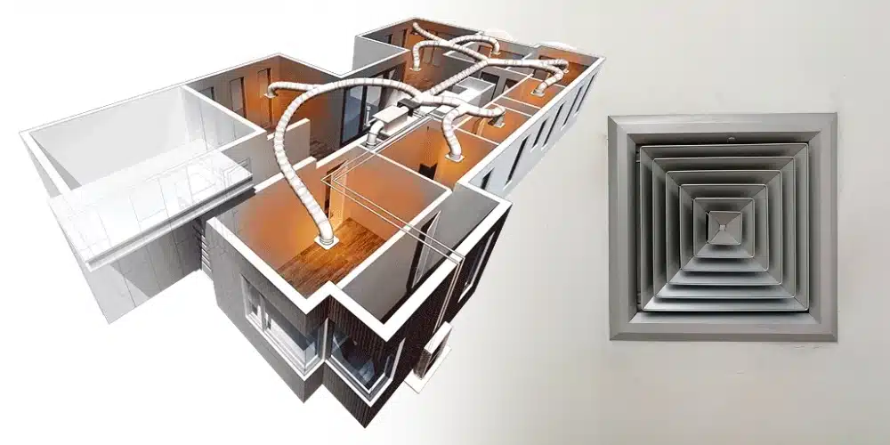 Ducted heating and cooling