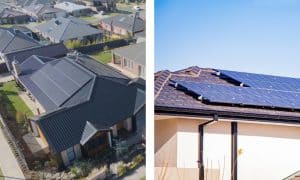 Split solar array vs single orientation array