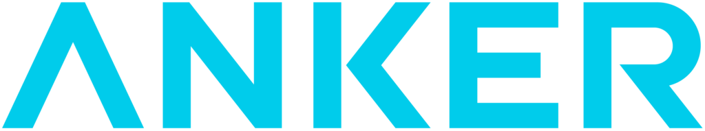 Anker logo in bright blue wordmark