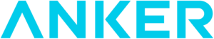 Anker logo in bright blue wordmark