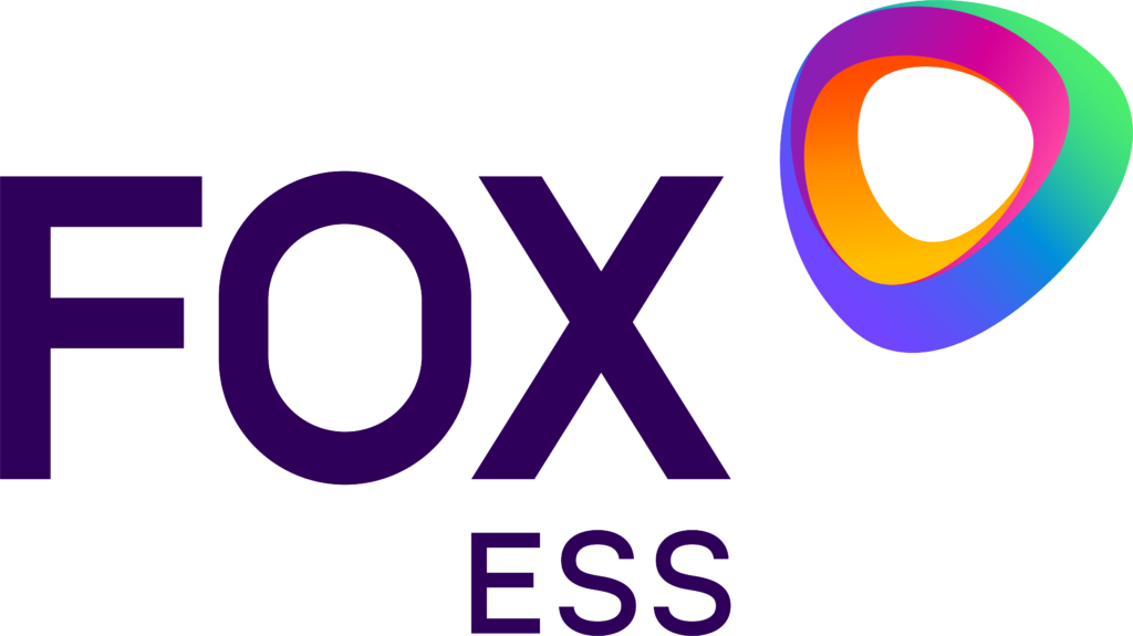 FOX ESG logo: bold purple 'FOX' text with a vibrant rainbow circular emblem on the right.