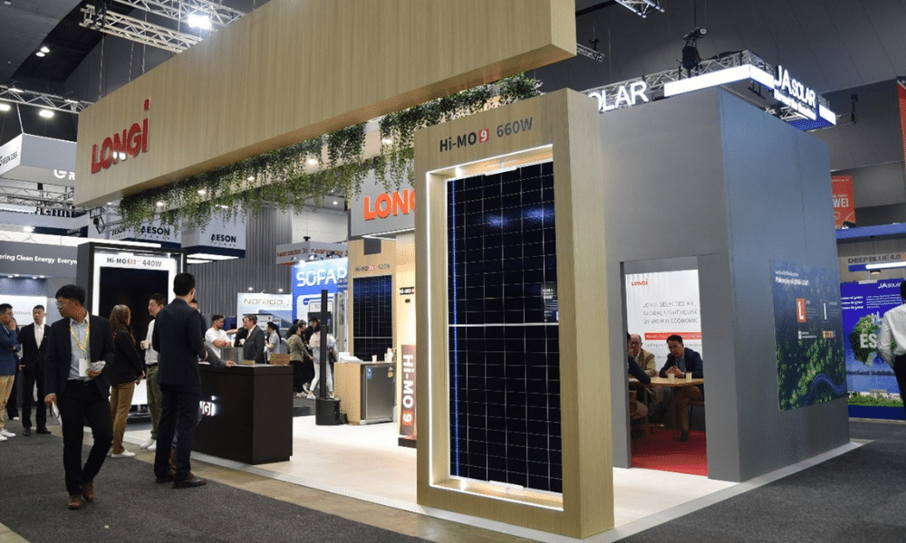 LONGi booth All Energy 2024