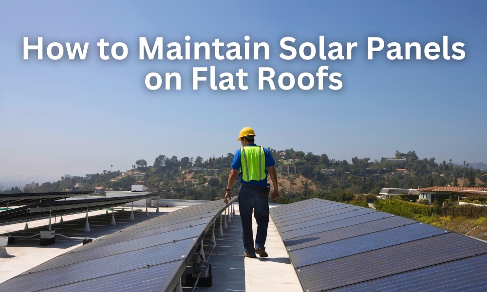 flat roof solar maintenance