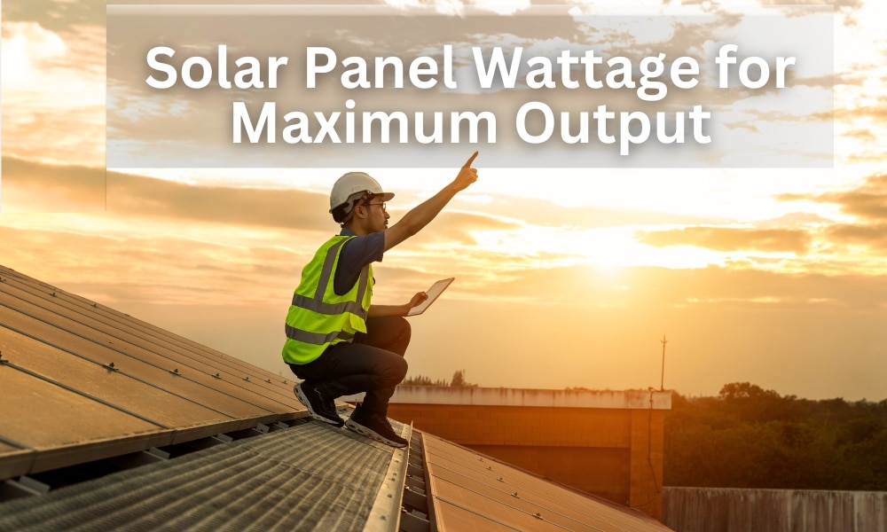 solar panel wattage