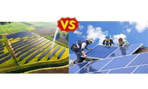 solar farms vs. rooftop solar