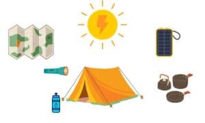 solar-powered camping gear