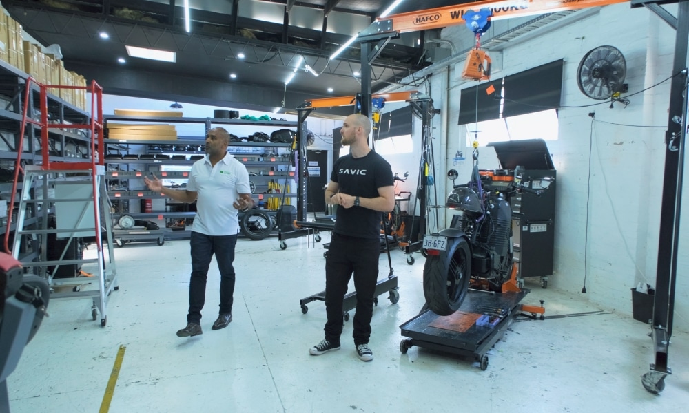 Production warehouse for Savic Motorcycles