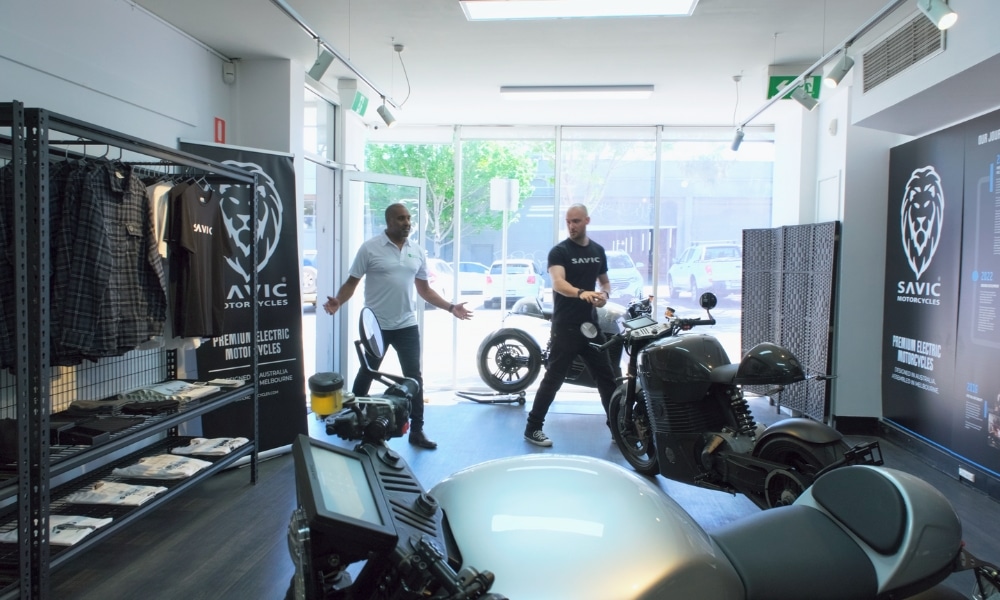Roshan and Dennis visit the Savic showroom