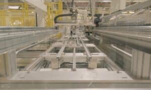 Constructing the frame for AIKO solar modules