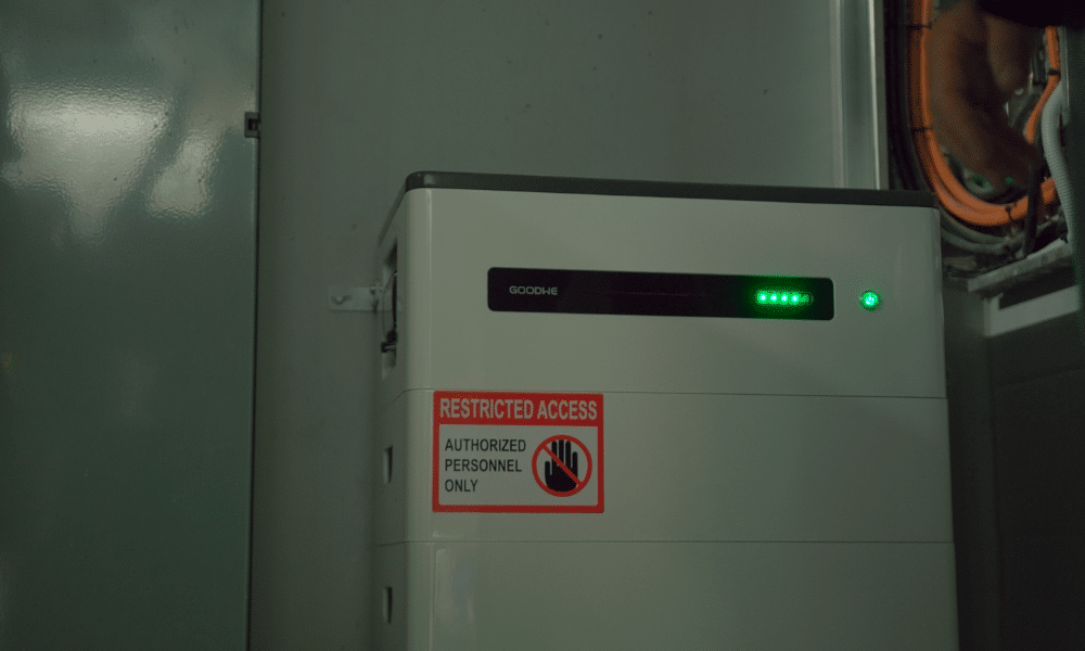 GoodWe Lynx Home F Series battery powering The Forever Reef Project