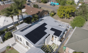 James Treble's renovated home with LONGi solar panels