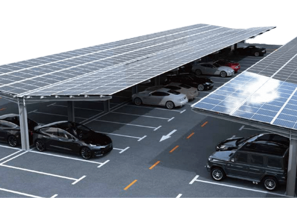 Atlas Series – Heavy steel commercial solar carport