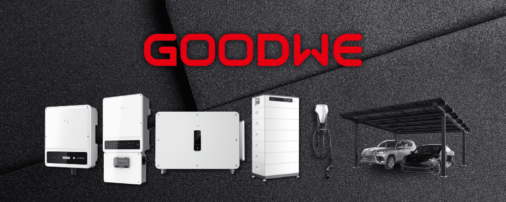 GoodWe Inverters, batteries, EV chargers, and solar carports