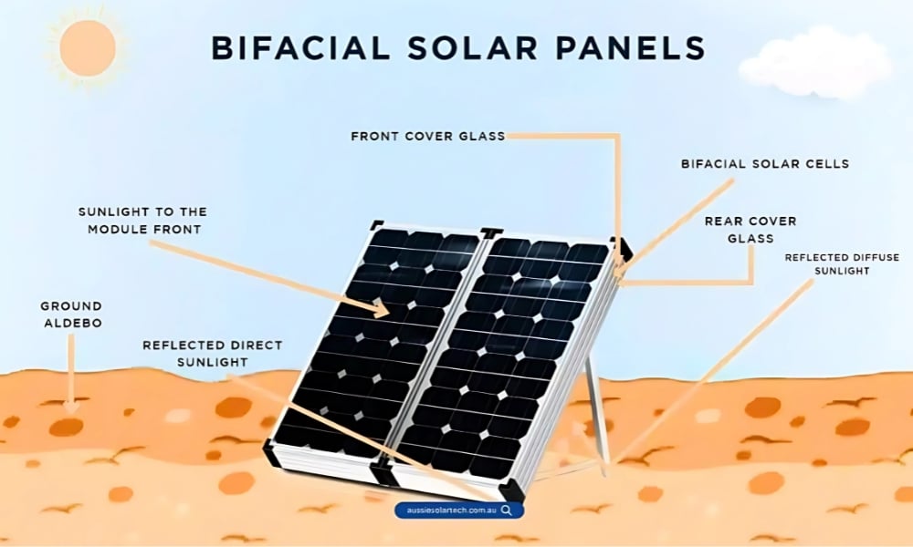 dual-sided solar panels