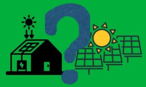 rooftops over solar farms