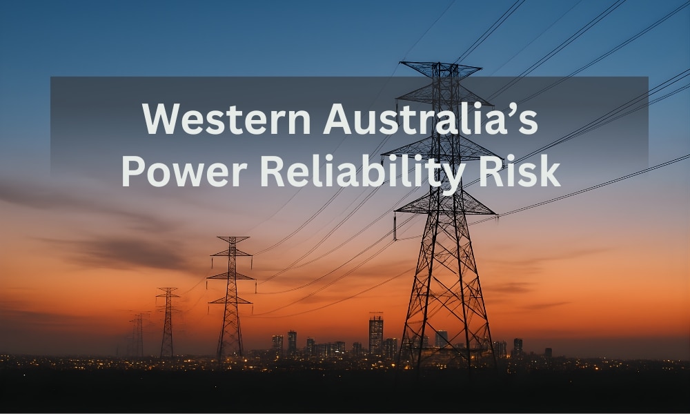 power reliability risks Western Australia