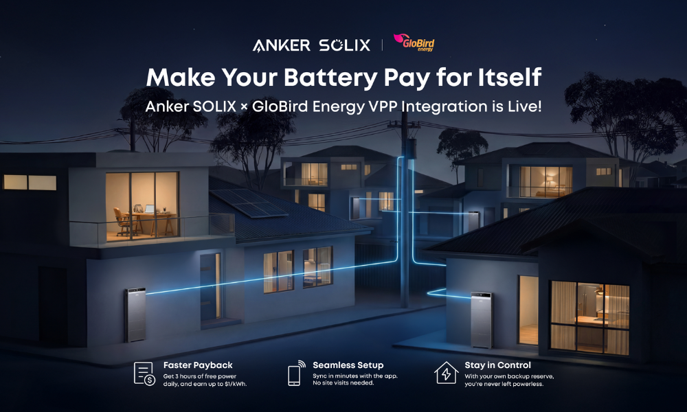 Anker SOLIX GloBird Energy Integration Anker SOLIX GloBird Energy Integration