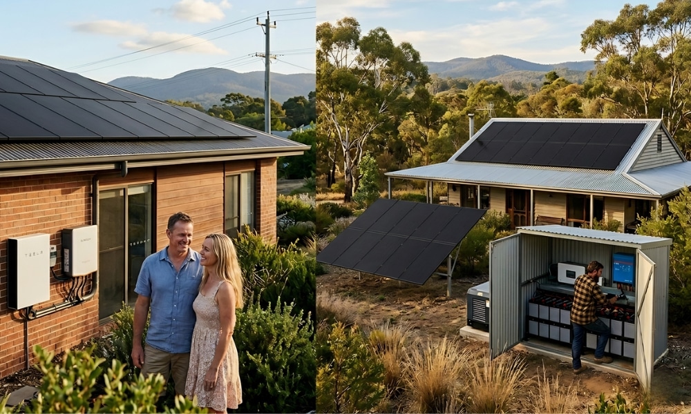 hybrid vs off-grid solar Australia