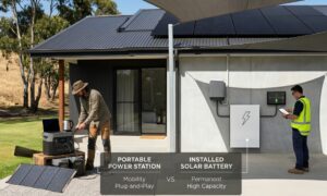 portable power station vs solar battery portable power station vs solar battery