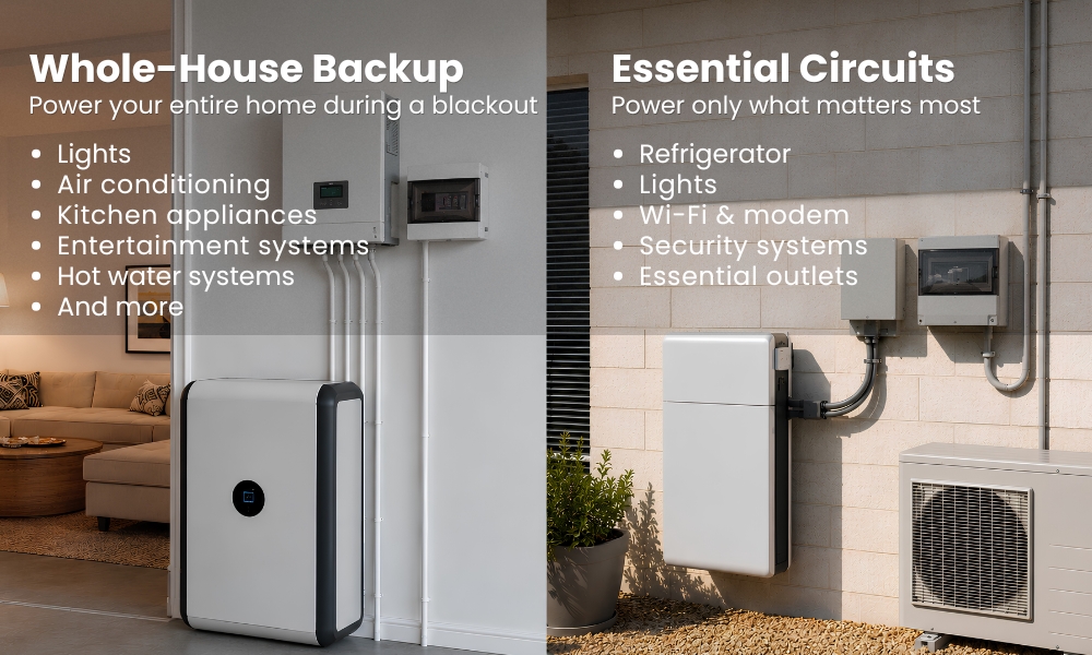 whole-house backup vs essential circuits whole-house backup vs essential circuits